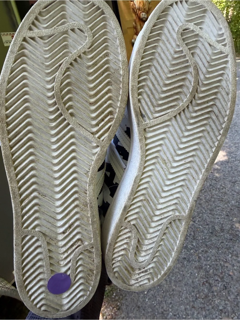 White Adidas Superstar Athletic Sneakers